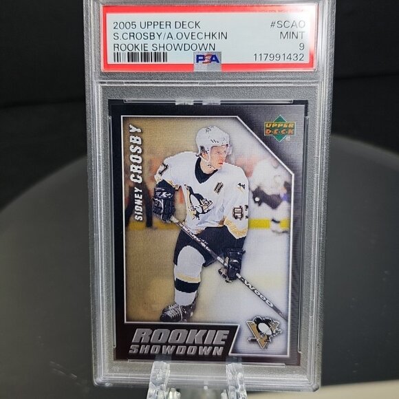 2005-06 Upper Deck - Rookie Showdown Alex Ovechkin, Sidney Crosby #SCAO PSA 9 - Picture 2 of 9